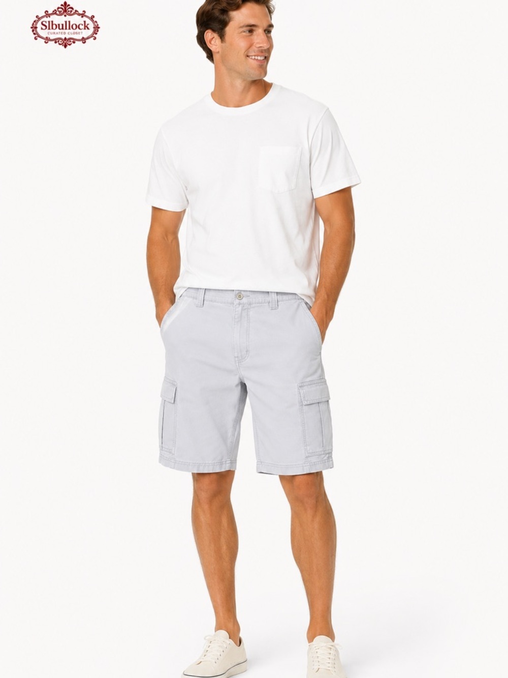 Tommy Bahama Light Blue Cargo Shorts Men’s Size 36 Coastal Casual Lyocell Blend